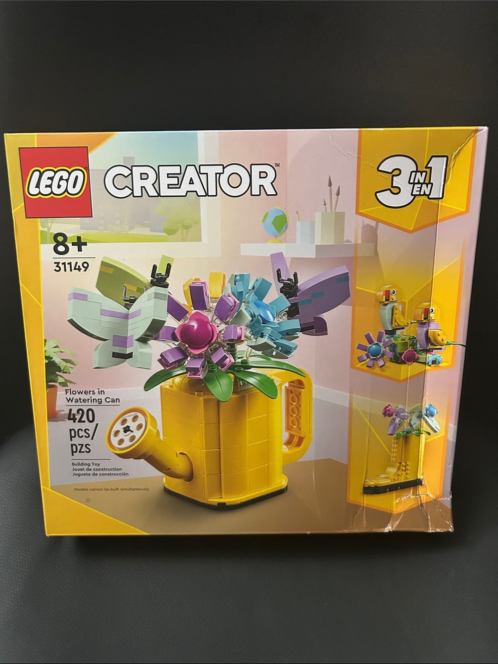 BNIB 🆕 Lego Creator Bright Yellow Watering Can with Flowers
